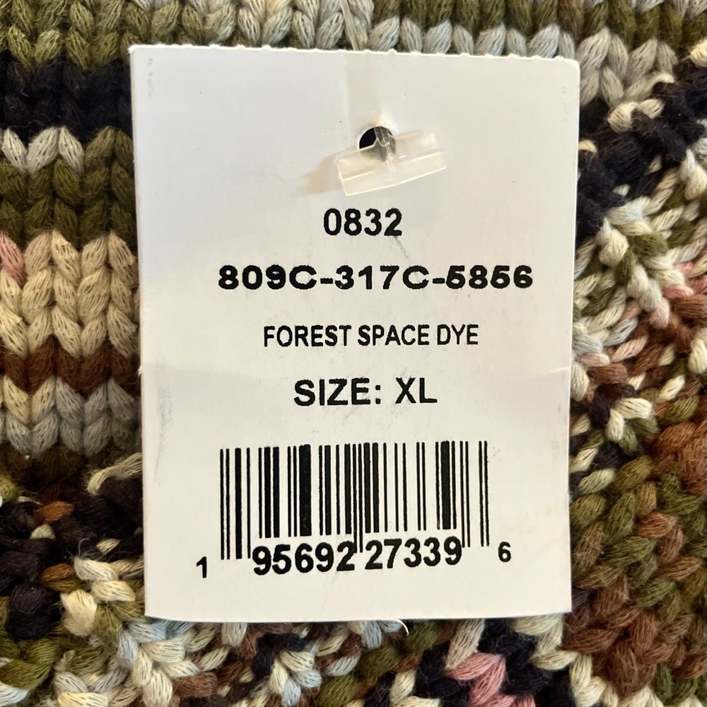 NWT RAILS Brixton Knit Sweater Vest Green/Brown/Pink Multi Forest Space Dye XL - Picture 9 of 16